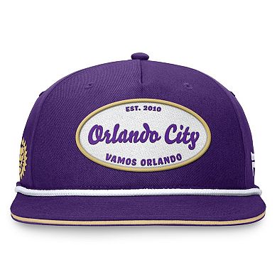 Men's Fanatics Branded Purple Orlando City SC Iron Golf Snapback Hat