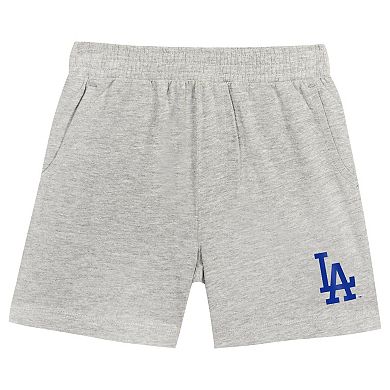 Preschool Fanatics Branded Los Angeles Dodgers Loaded Base T-Shirt & Shorts Set