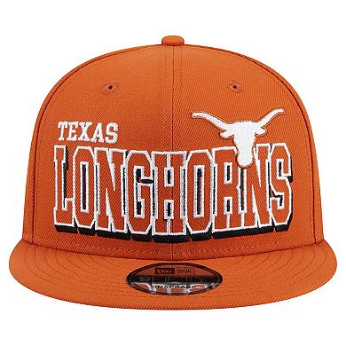 Men's New Era Texas Orange Texas Longhorns Game Day 9FIFTY Snapback Hat