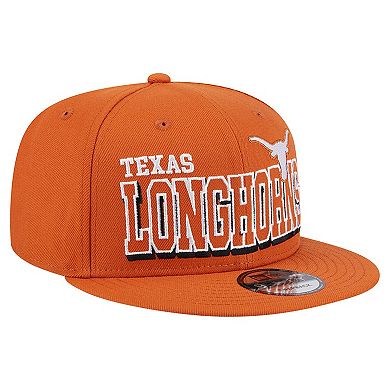 Men's New Era Texas Orange Texas Longhorns Game Day 9FIFTY Snapback Hat