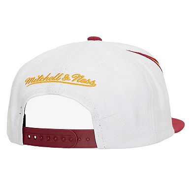 Men's Mitchell & Ness White/Red Miami Heat Waverunner Snapback Hat