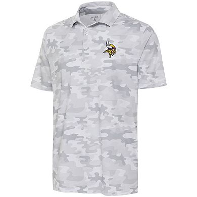 Men's Antigua White Minnesota Vikings Collide Polo