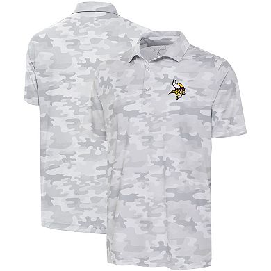 Men's Antigua White Minnesota Vikings Collide Polo