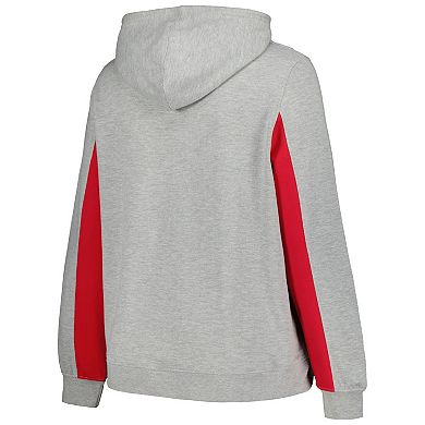 Women's Profile Heather Gray St. Louis Cardinals Plus Size Pullover Jersey Hoodie