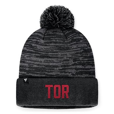 Men's Fanatics Branded Heather Charcoal Toronto FC Low Key Cuffed Knit Hat with Pom