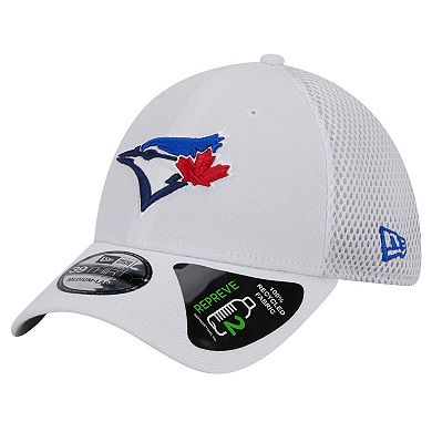 Men's New Era White Toronto Blue Jays REPREVE Neo 39THIRTY Flex Hat