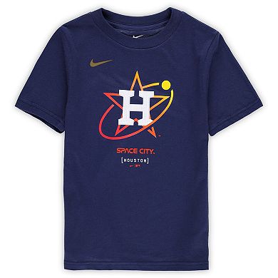 Toddler Nike Navy Houston Astros City Connect Large Logo T-Shirt