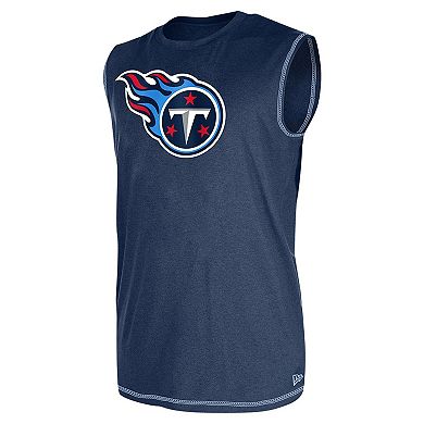 Men's New Era Navy Tennessee Titans Tank Top