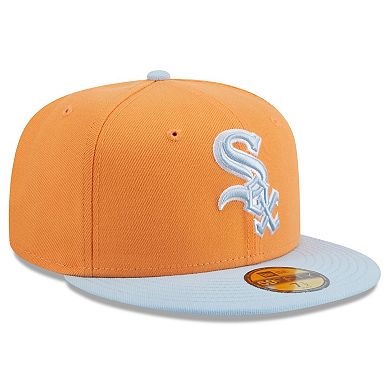 Men's New Era Orange/Light Blue Chicago White Sox Spring Color Basic Two-Tone 59FIFTY Fitted Hat