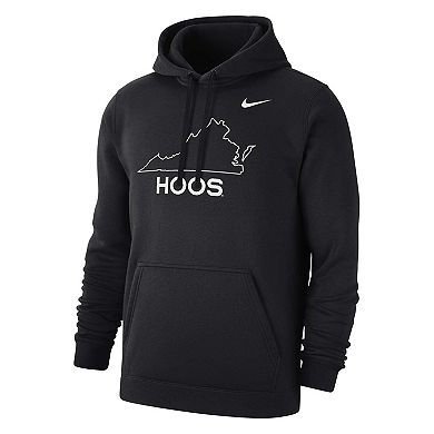 Men's Nike Black Virginia Cavaliers Dark Mode Fleece Pullover Hoodie