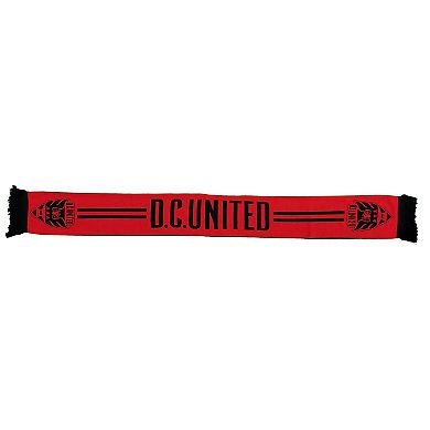 Red D.C. United Red 'N Black Knit Scarf