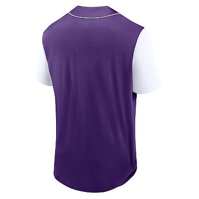 Men's Fanatics Branded Purple Orlando City SC Balance Fashion Baseball Jersey