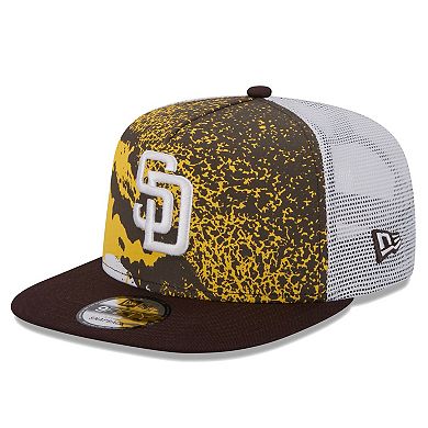 Men's New Era Brown San Diego Padres Court Sport 9FIFTY Snapback Hat