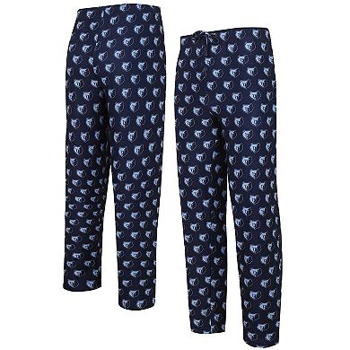 Men's Concepts Sport Navy Memphis Grizzlies Gauge Allover Print Pants