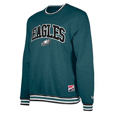 Men's New Era Midnight Green Philadelphia Eagles Big & Tall Pullover Sweatshirt