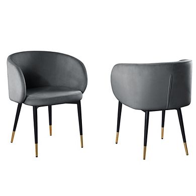 Best Master Furniture Hemingway Velvet Upholstered Side Chair