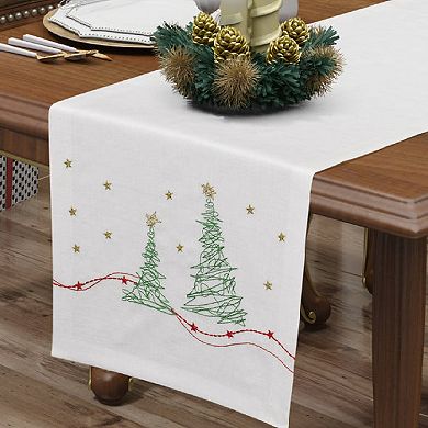 Christmas And Holiday Table Runners - Silver Colorful And Festive, Great For Holiday Decorating
