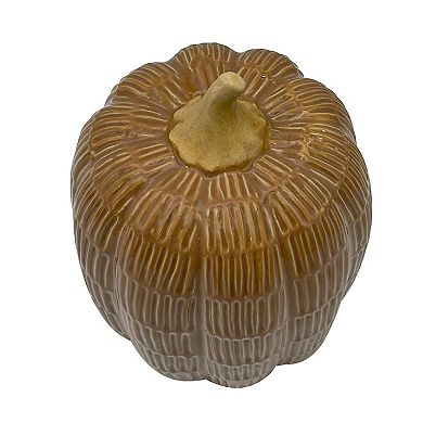 Celebrate Together??? Textured Stoneware Pumpkin