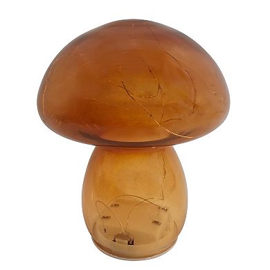 Celebrate Together™ Fall Amber LED Glass Mushroom