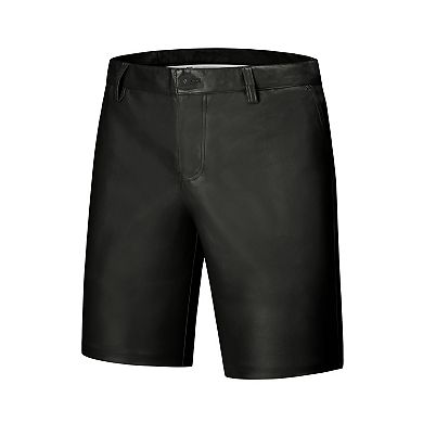 Faux Leather Shorts For Men's Hip Hop Motorcycle Biker Party Disco Shorts