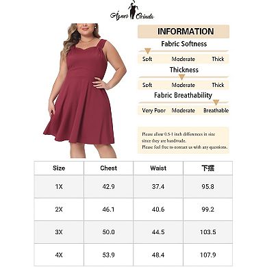 Plus Size Sleeveless Dress For Women Sweetheart Neck A-line Cocktail Bridesmaid Party Short Dress