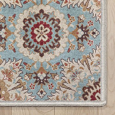 Well Woven Kings Court Victoria Blue Flat-Weave Area Rug