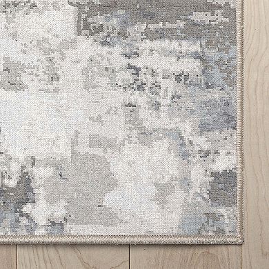 Well Woven Abstract Marrakech Coral Modern Area Rug