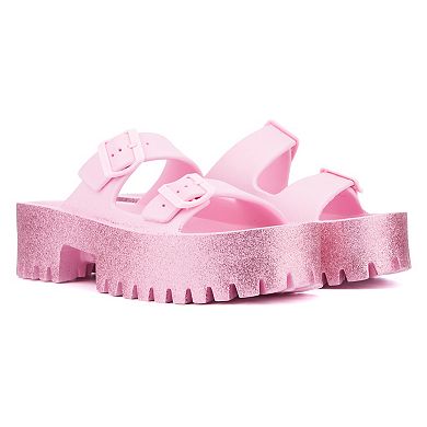 Olivia Miller Women's Sparkles Slide Sandals