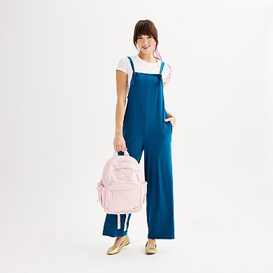 Juniors' Live To Be Spoiled Knit Jumpsuit With Tee