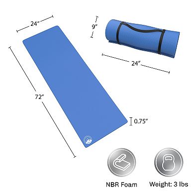 Wakeman Outdoors 0.75-in. Foam Sleeping Pad for Camping