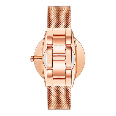 Nine West Women's Rosegold Two Tone Dial Watch