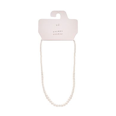 LC Lauren Conrad Simulated Pearl Statement Necklace
