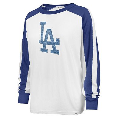 Women's '47 White Los Angeles Dodgers Premier Caribou Long Sleeve T-Shirt