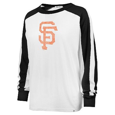 Women's '47 White San Francisco Giants Premier Caribou Long Sleeve T-Shirt