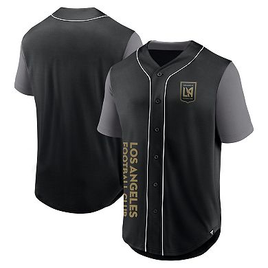 Men's Fanatics Branded Black LAFC Balance Fashion Baseball Jersey