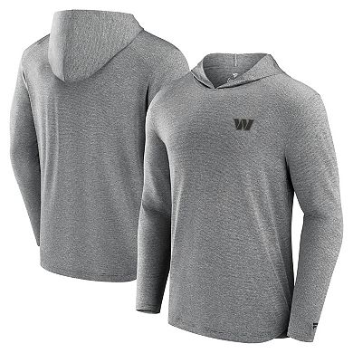 Men's Fanatics Black Washington Commanders Front Office Tech Lightweight Hoodie T-Shirt