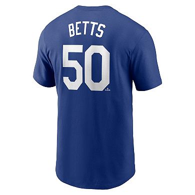 Men's Nike Mookie Betts Royal Los Angeles Dodgers Fuse Name & Number T-Shirt