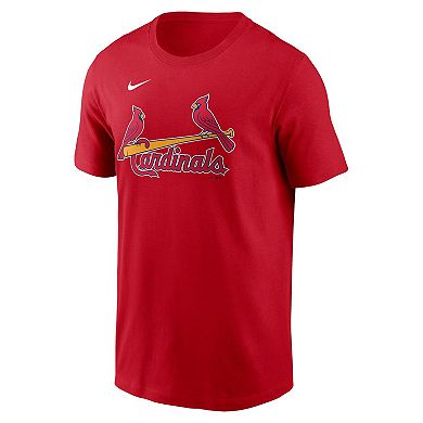 Men's Nike Nolan Arenado Red St. Louis Cardinals Fuse Name & Number T-Shirt