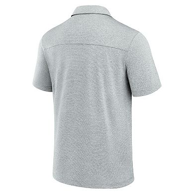 Men's Fanatics Gray New York Giants Front Office Tech Polo Shirt