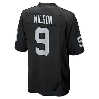 Men's Nike Tyree Wilson Black Las Vegas Raiders 2023 NFL Draft First Round Pick Game Jersey