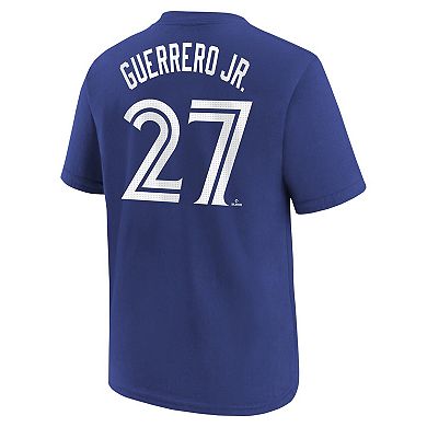 Youth Nike Vladimir Guerrero Jr. Royal Toronto Blue Jays Home Player Name & Number T-Shirt