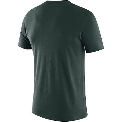 Men's Nike Green Michigan State Spartans Basketball Icon Legend Performance T-Shirt