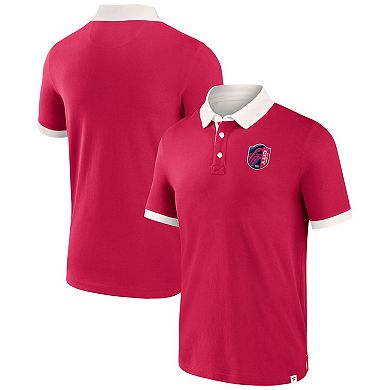 Men's Fanatics Branded Red St. Louis City SC Second Period Polo Shirt
