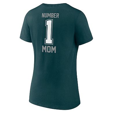 Women's Fanatics Midnight Green Philadelphia Eagles Mother's Day V-Neck T-Shirt