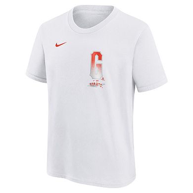 Youth Nike White San Francisco Giants City Connect Wordmark T-Shirt