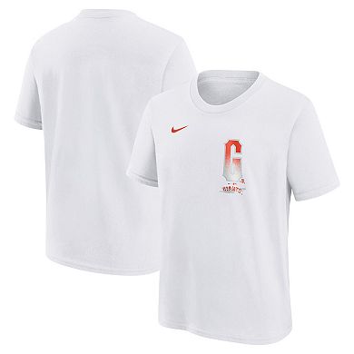Youth Nike White San Francisco Giants City Connect Wordmark T-Shirt