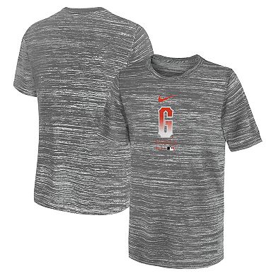 Youth Nike Gray San Francisco Giants City Connect Practice Graphic Performance T-Shirt