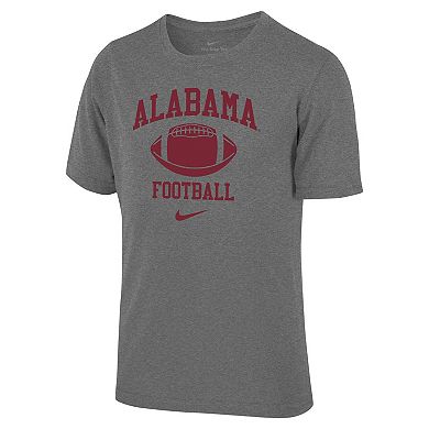 Youth Nike Heather Gray Alabama Crimson Tide Retro Lockup Legend Performance T-Shirt