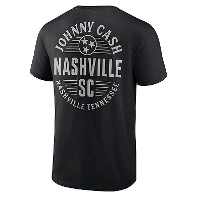 Men's Fanatics Branded Black Nashville SC Johnny Cash Oval T-Shirt