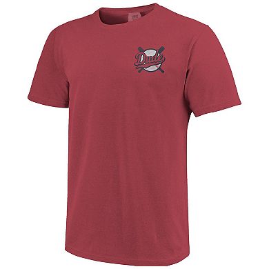 Men's Maroon Mississippi State Bulldogs Dude Baseball Comfort Color T-Shirt